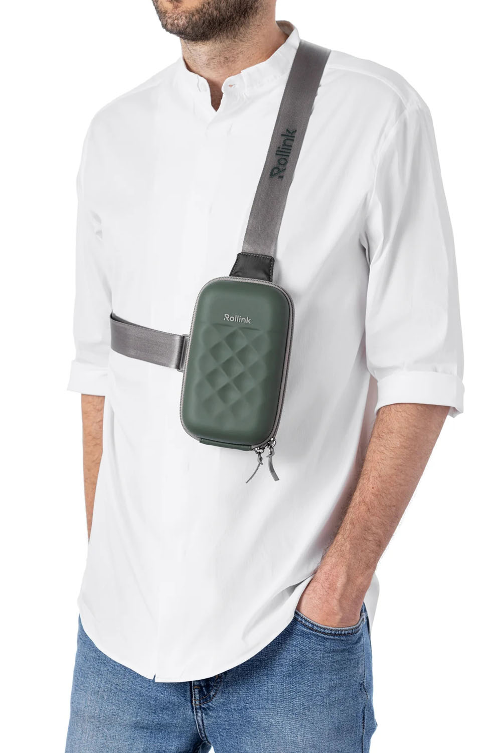 Rollink Slingbag Go Mini Bag (upright) Thyme Rollink Slingbag Go Mini Bag (upright) Thyme