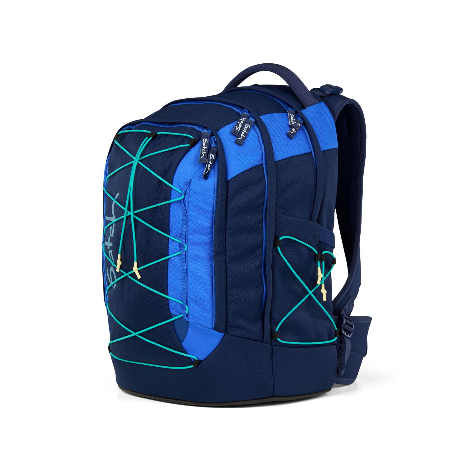 satch pack Sneaker Style Schulrucksack Crossed Blue