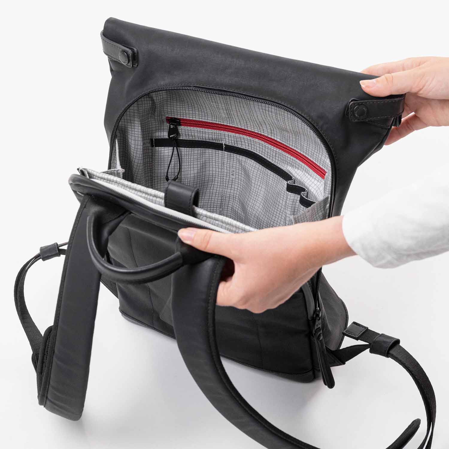 aunts & uncles Japan Wakayama Rolltop Rucksack mit 13" Notebookfach black aunts & uncles Japan Wakayama Rolltop Rucksack mit 13" Notebookfach black