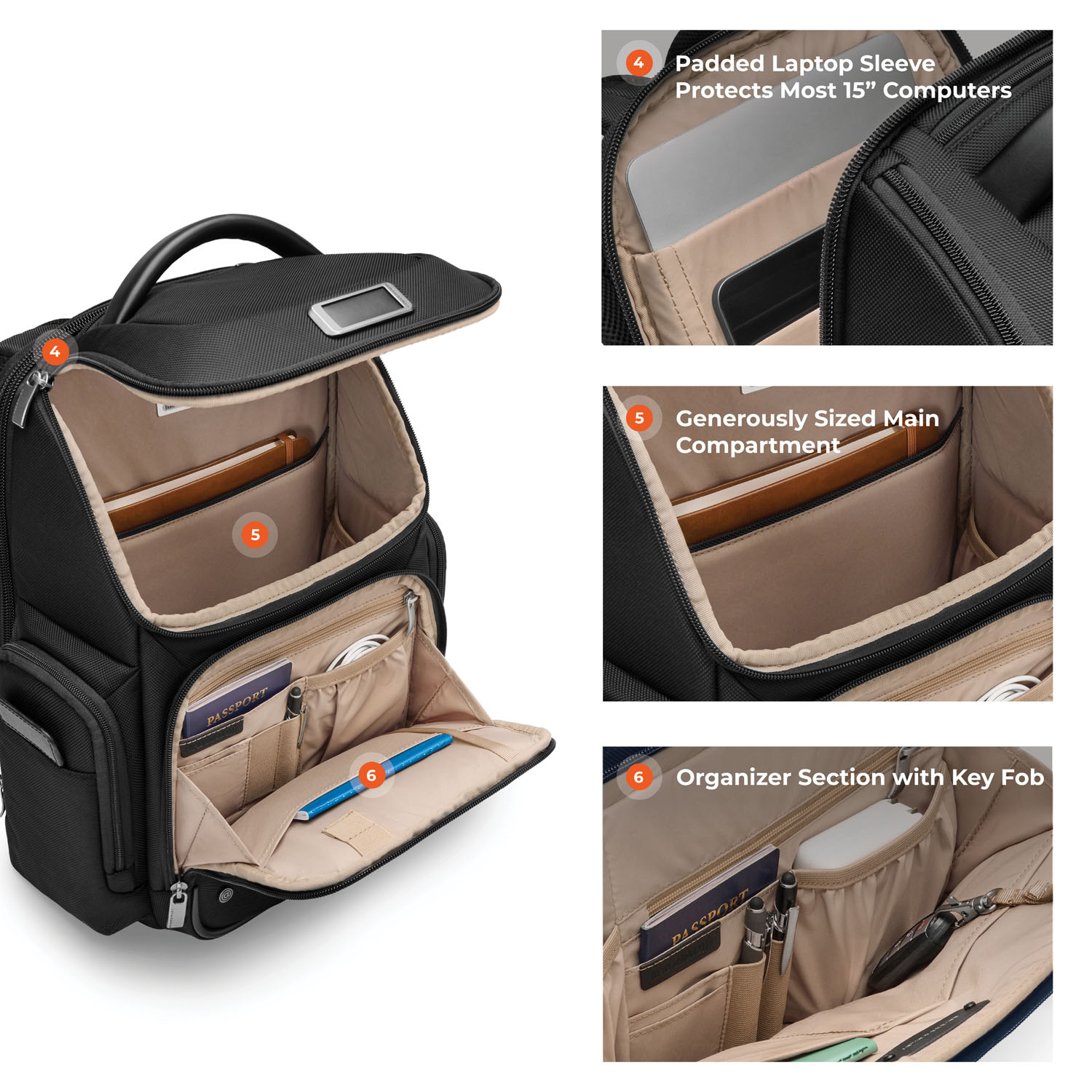 Briggs & Riley Business 2.0 Widemouth Backpack Black