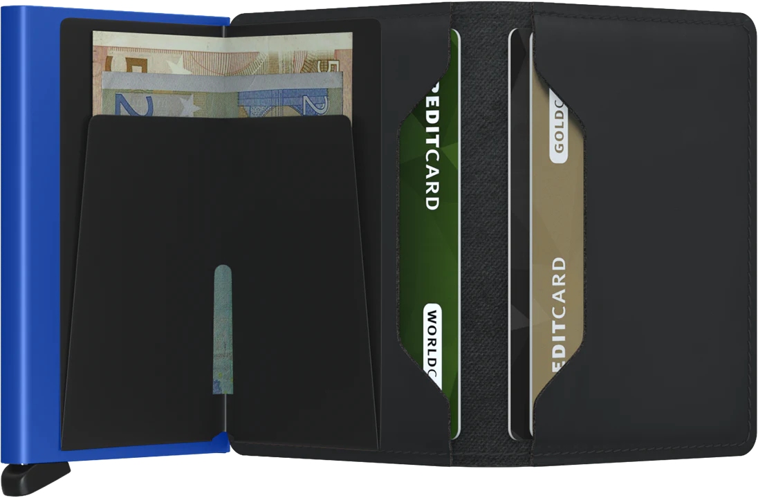 Secrid Slimwallet Matte SM-Black & Blue