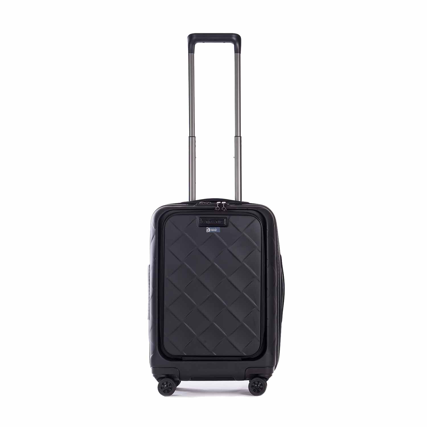 Stratic Leather & More Trolley S mit Vortasche, 4-Rollen Mattblack