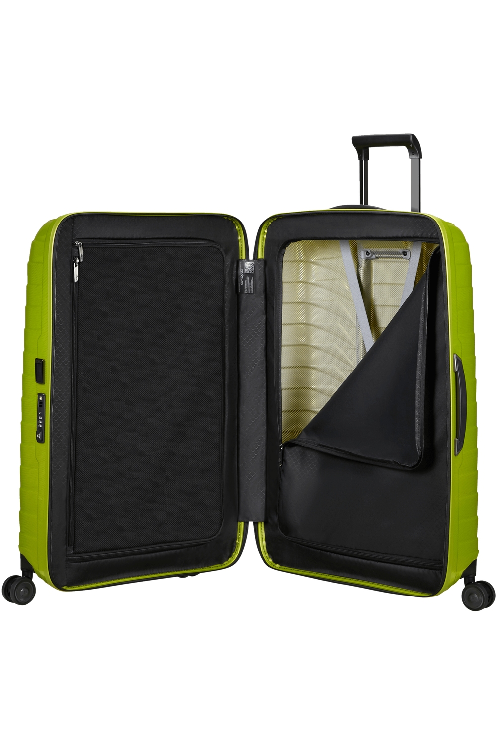 Samsonite Proxis Trolley mit 4 Rollen 75cm + GRATIS HOTELGUTSCHEIN Lime