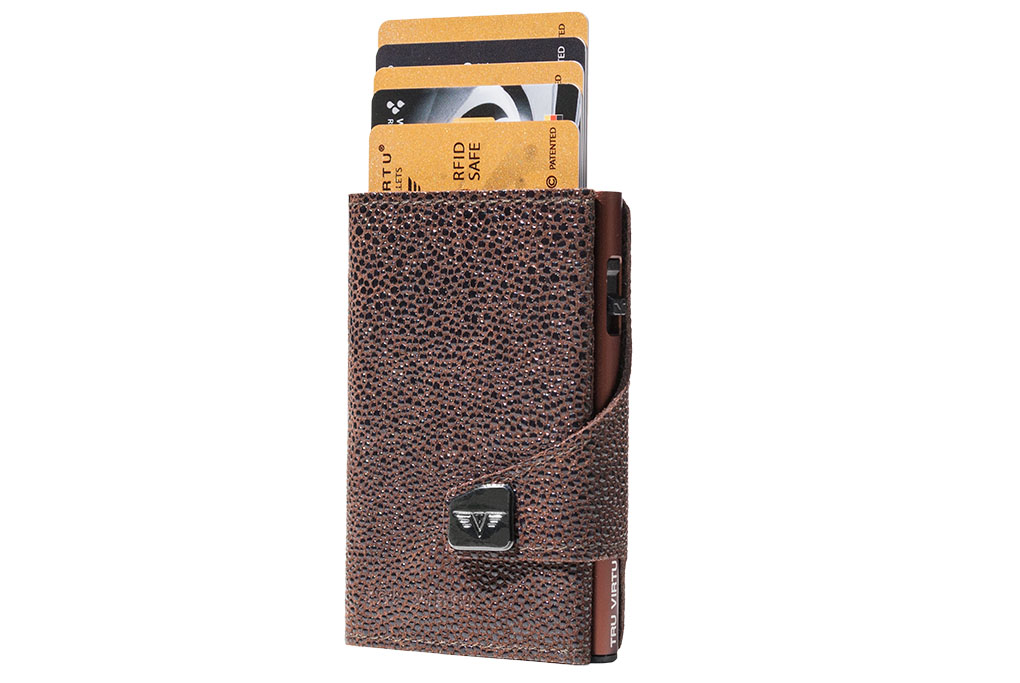 Tru Virtu Click & Slide Wallet *Special Edition* Sting Ray Brown/Brown Tru Virtu Click & Slide Wallet *Special Edition* Sting Ray Brown/Brown