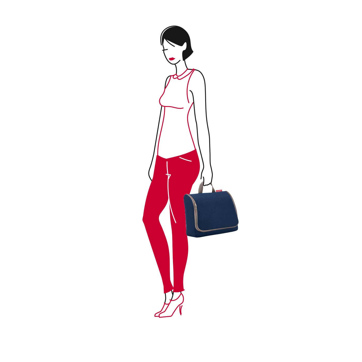 Reisenthel cosmetics toiletbag XL spots green Reisenthel cosmetics toiletbag XL spots green