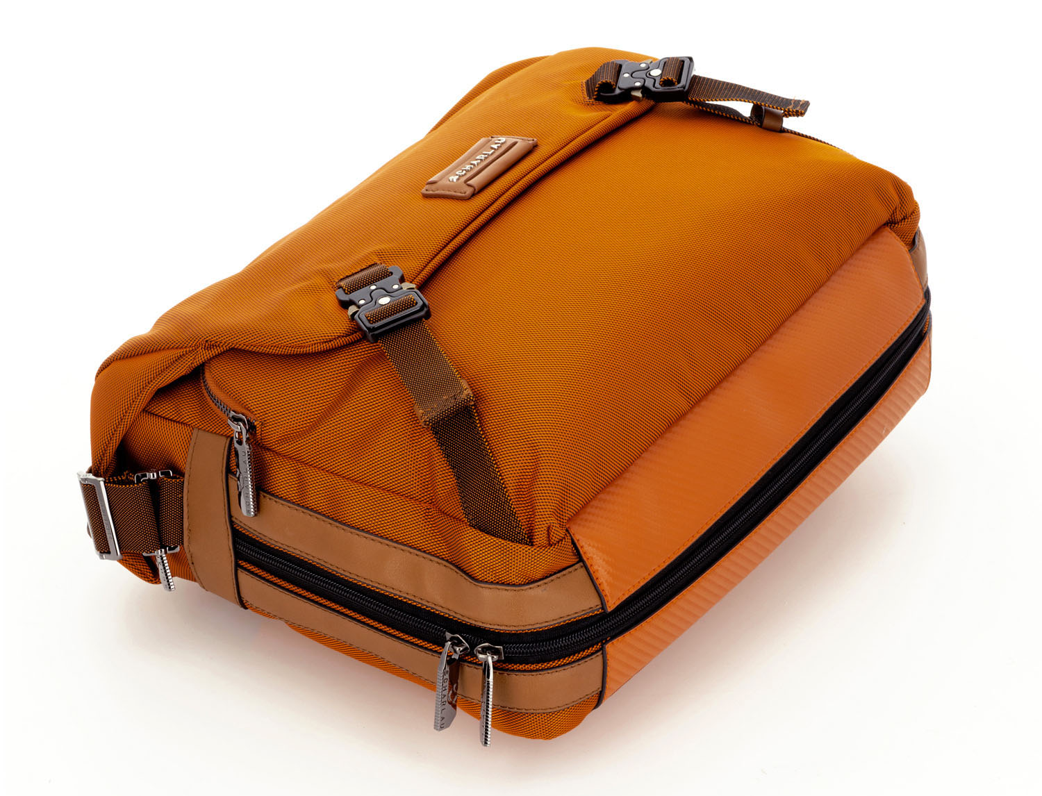 SCHARLAU First Class Air Force One, Messenger Bag mit 15,6" Laptopfach Orange