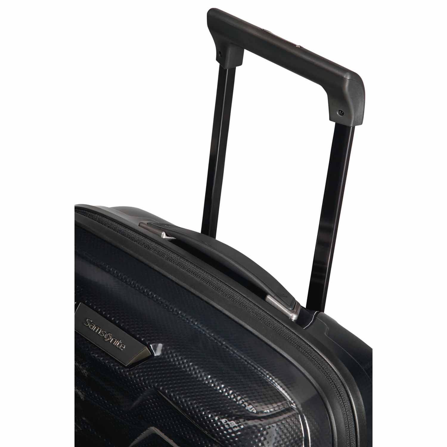 Samsonite Proxis Trolley mit 4 Rollen erweiterbar 55cm (20/23cm) + GRATIS HOTELGUTSCHEIN Schwarz