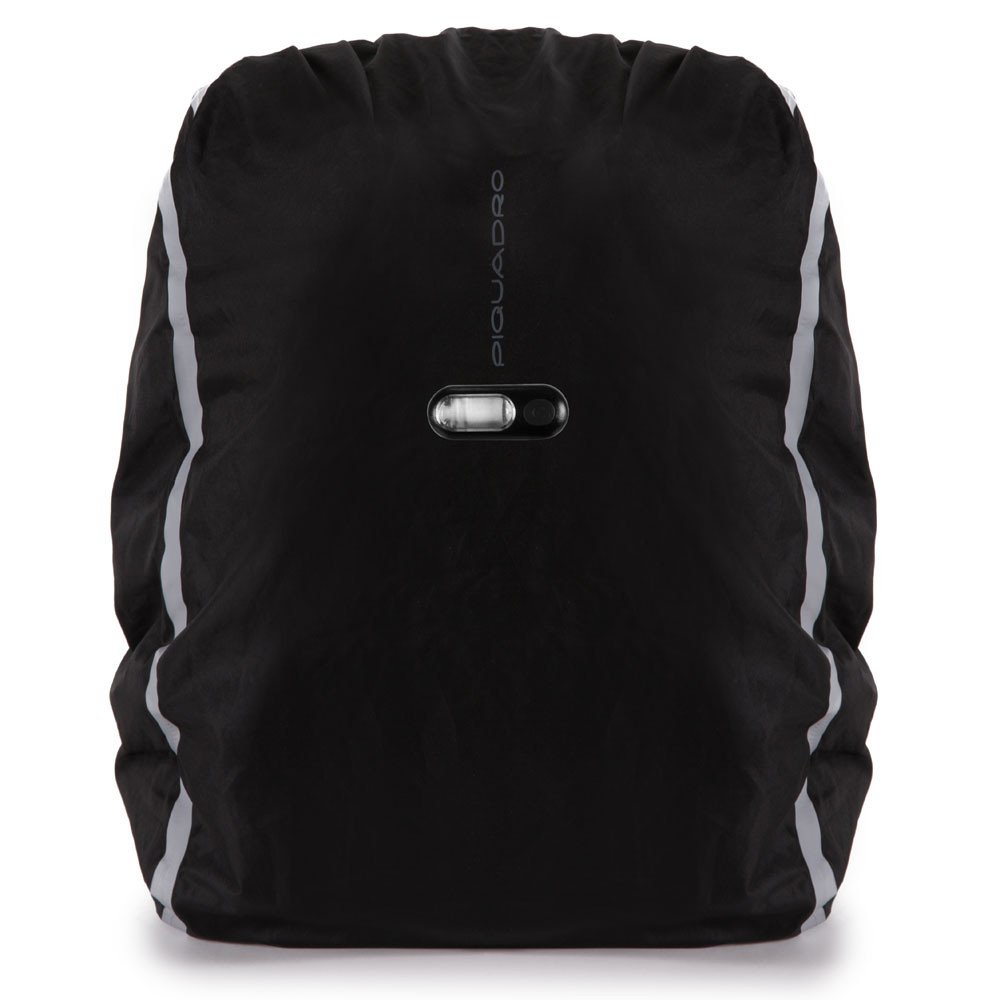 Piquadro PQ-Modular Laptoprucksack 15,6" aus rezykliertem antiviralen Stoff Camo Grigio