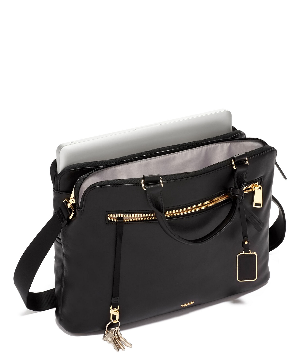 Tumi Voyageur Ivy Aktentasche aus Leder Black Tumi Voyageur Ivy Aktentasche aus Leder Black