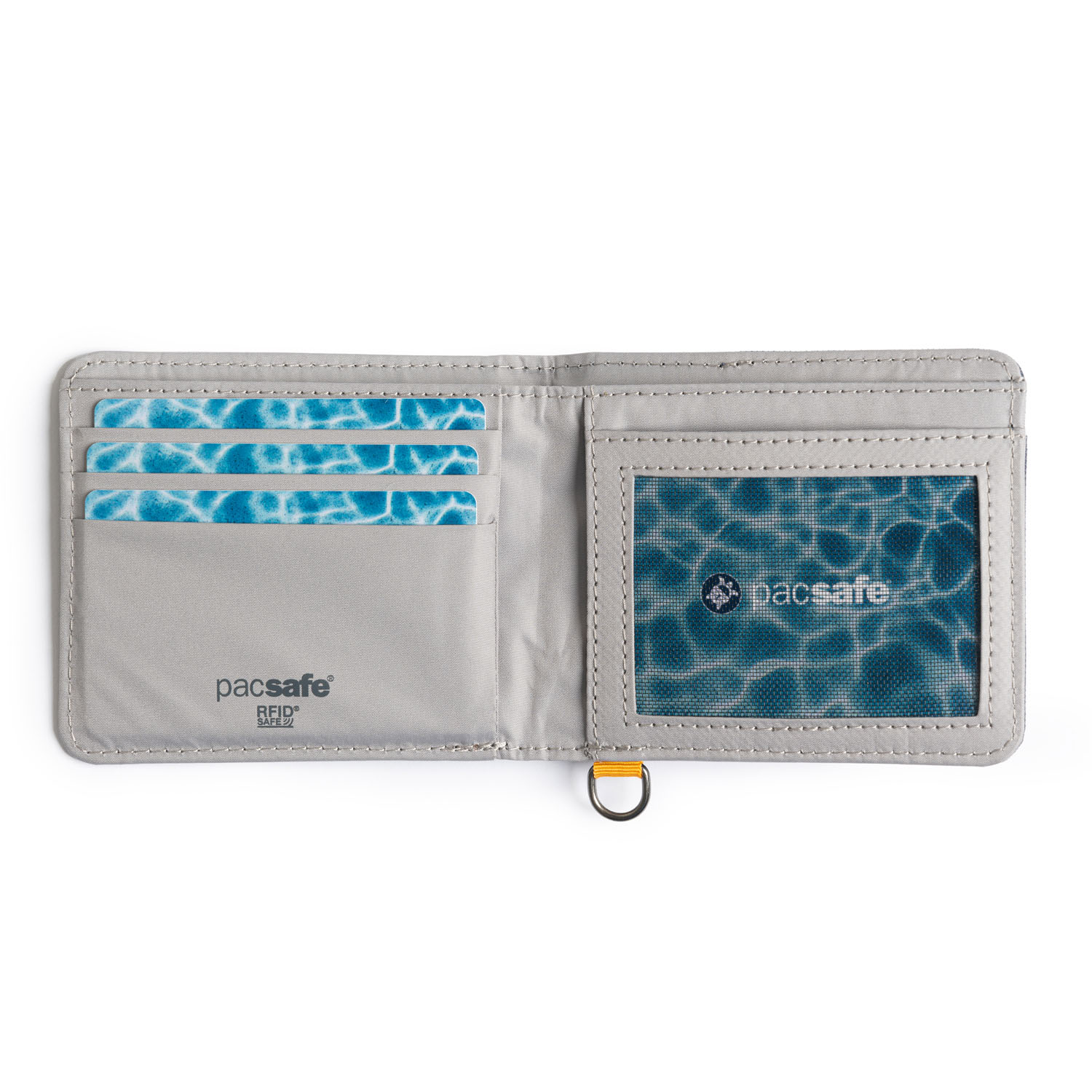 pacsafe RFIDsafe™ RFID Blocking Bifold Wallet Coastal Blue