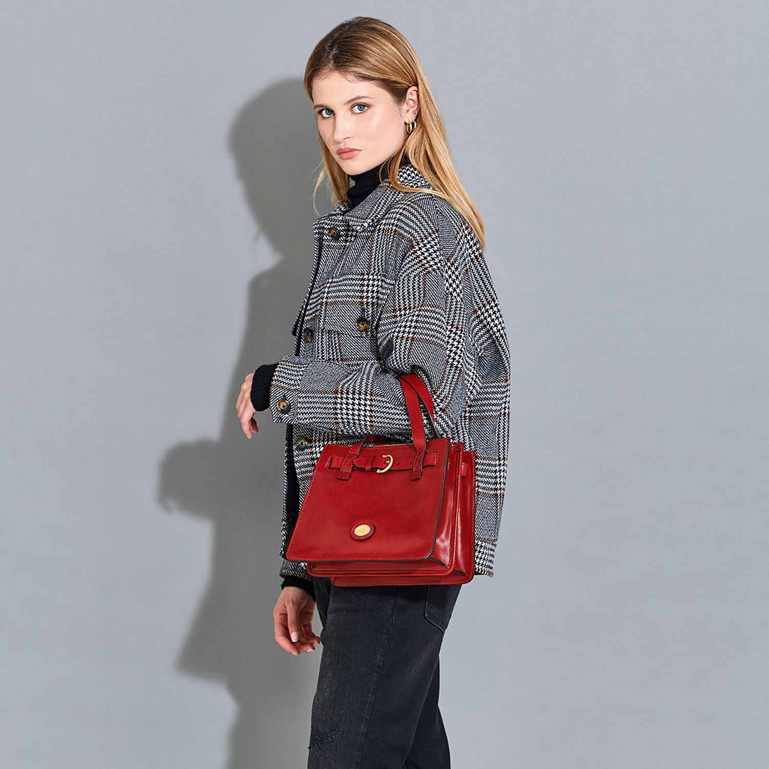 The Bridge Biba Tasche mit Doppelfunktion Schwarz/Gold