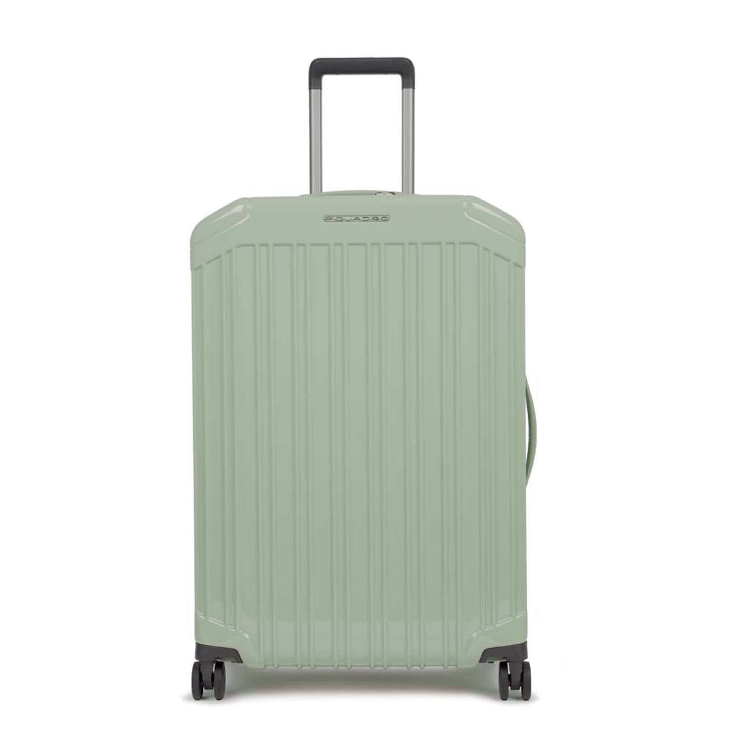 Piquadro PQ-Light Mittelgroßer Hartschalentrolley 4-Rollen Grün