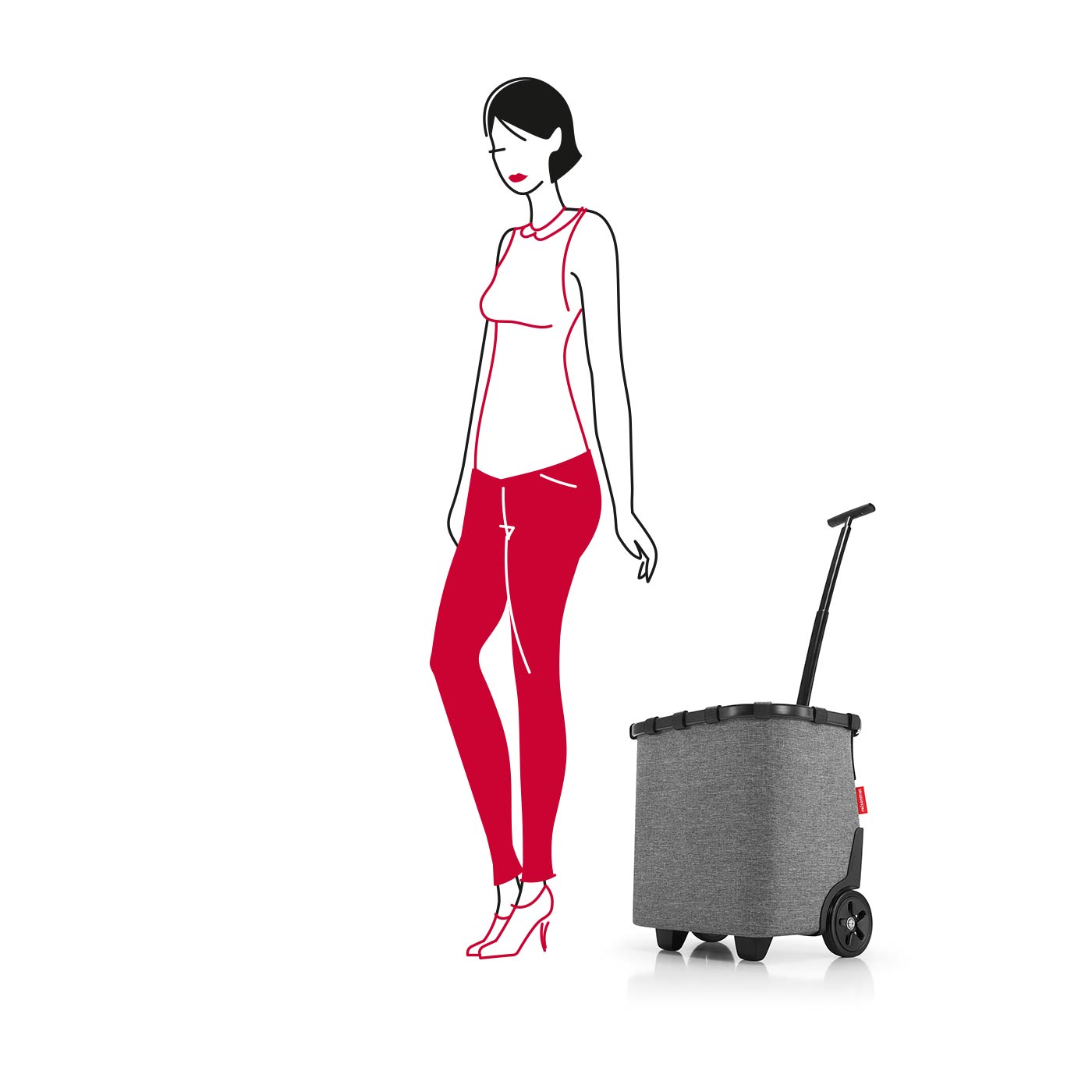 Reisenthel Shopping carrycruiser frame twist silver Reisenthel Shopping carrycruiser frame twist silver