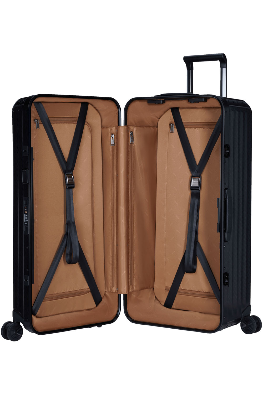 Samsonite BOSS Trolley mit 4 Rollen 80cm Graphite Monogram Samsonite BOSS Trolley mit 4 Rollen 80cm Graphite Monogram