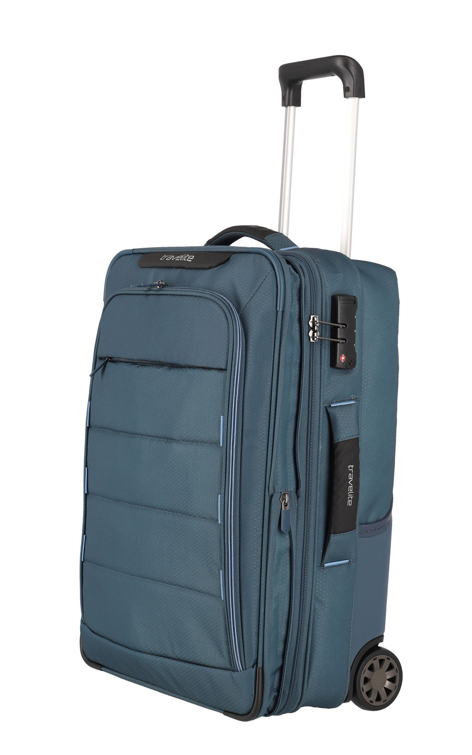 Travelite Skaii Hybrid-Trolley S, 2-Rollen erweiterbar Panoramablau Travelite Skaii Hybrid-Trolley S, 2-Rollen erweiterbar Panoramablau