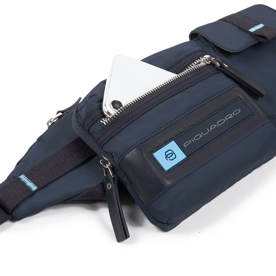 Piquadro PQ-Bios Gürteltasche mit ausnehmbarem Utility-Taschen rot