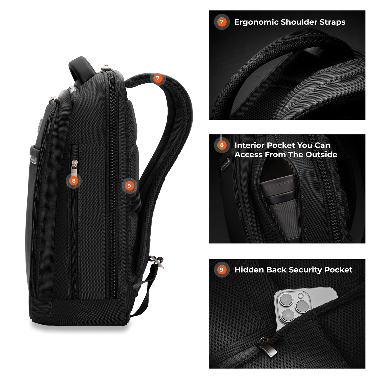 Briggs & Riley Business 2.0 Slim Backpack Black Briggs & Riley Business 2.0 Slim Backpack Black