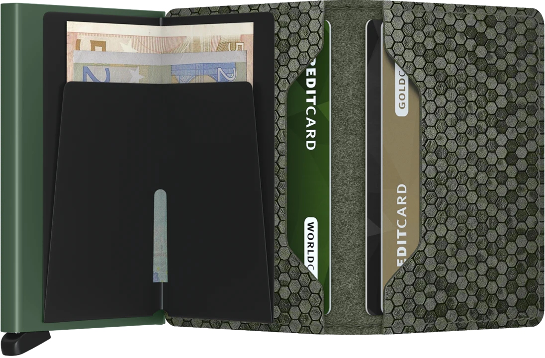 Secrid Slimwallet Hexagon SHe-Green Secrid Slimwallet Hexagon SHe-Green