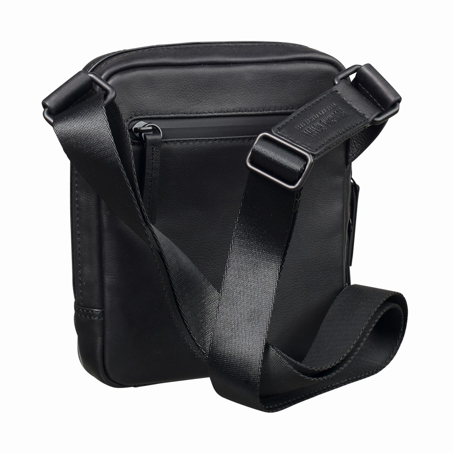 Leonhard Heyden Den Haag Leder-Umhängetasche XS Schwarz