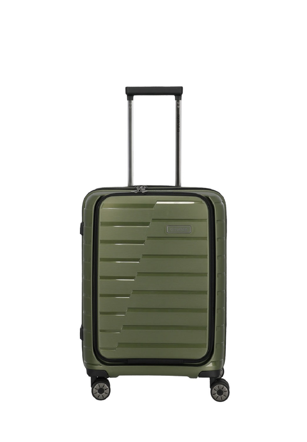 Travelite Air Base Trolley S, 4 Rollen mit Vortasche Olive