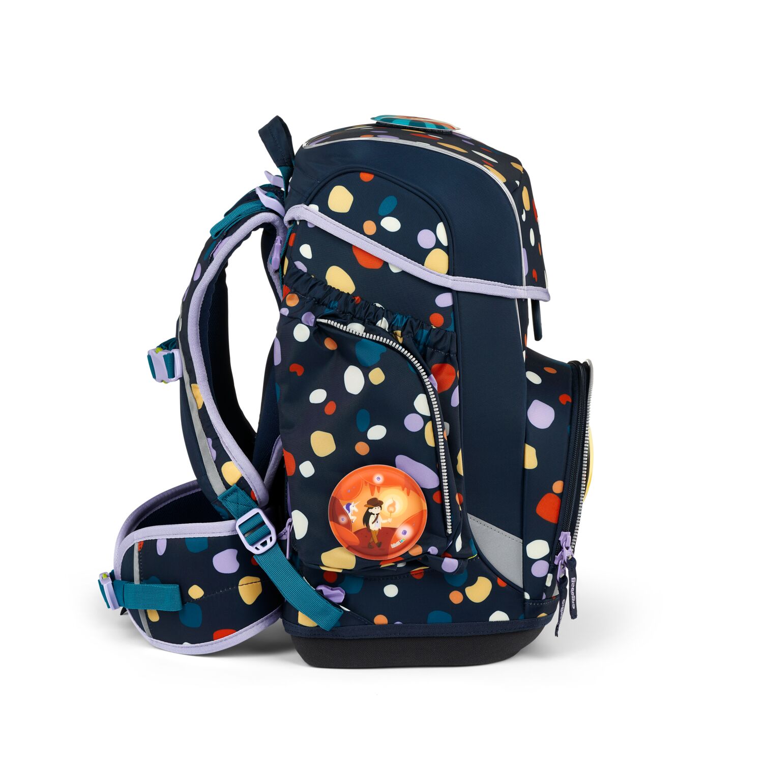 ergobag cubo 5-teiliges Schulrucksack-Set 2024 Bärnsteinhöhle