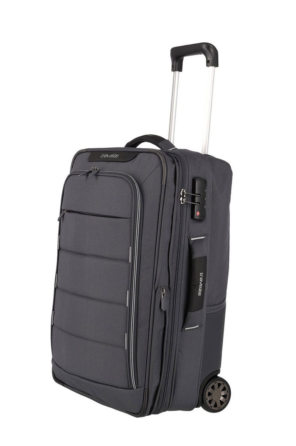 Travelite Skaii Hybrid-Trolley S, 2-Rollen erweiterbar Gipfelgrau Travelite Skaii Hybrid-Trolley S, 2-Rollen erweiterbar Gipfelgrau