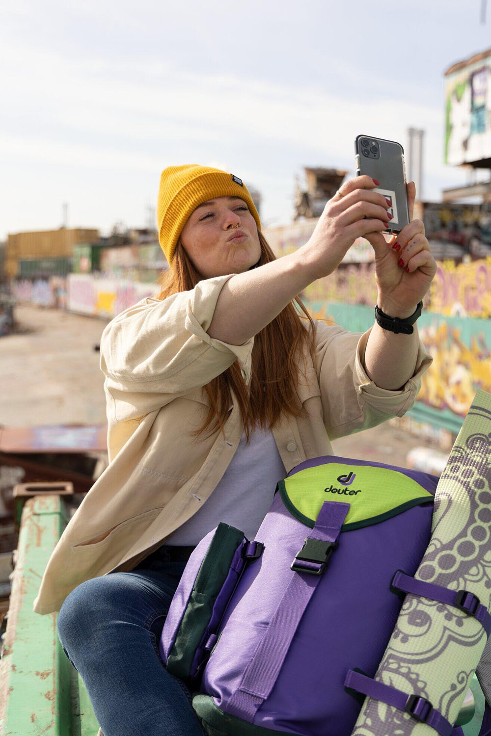 Deuter Lake Placid Lifestyle Rucksack violet-citrus Deuter Lake Placid Lifestyle Rucksack violet-citrus