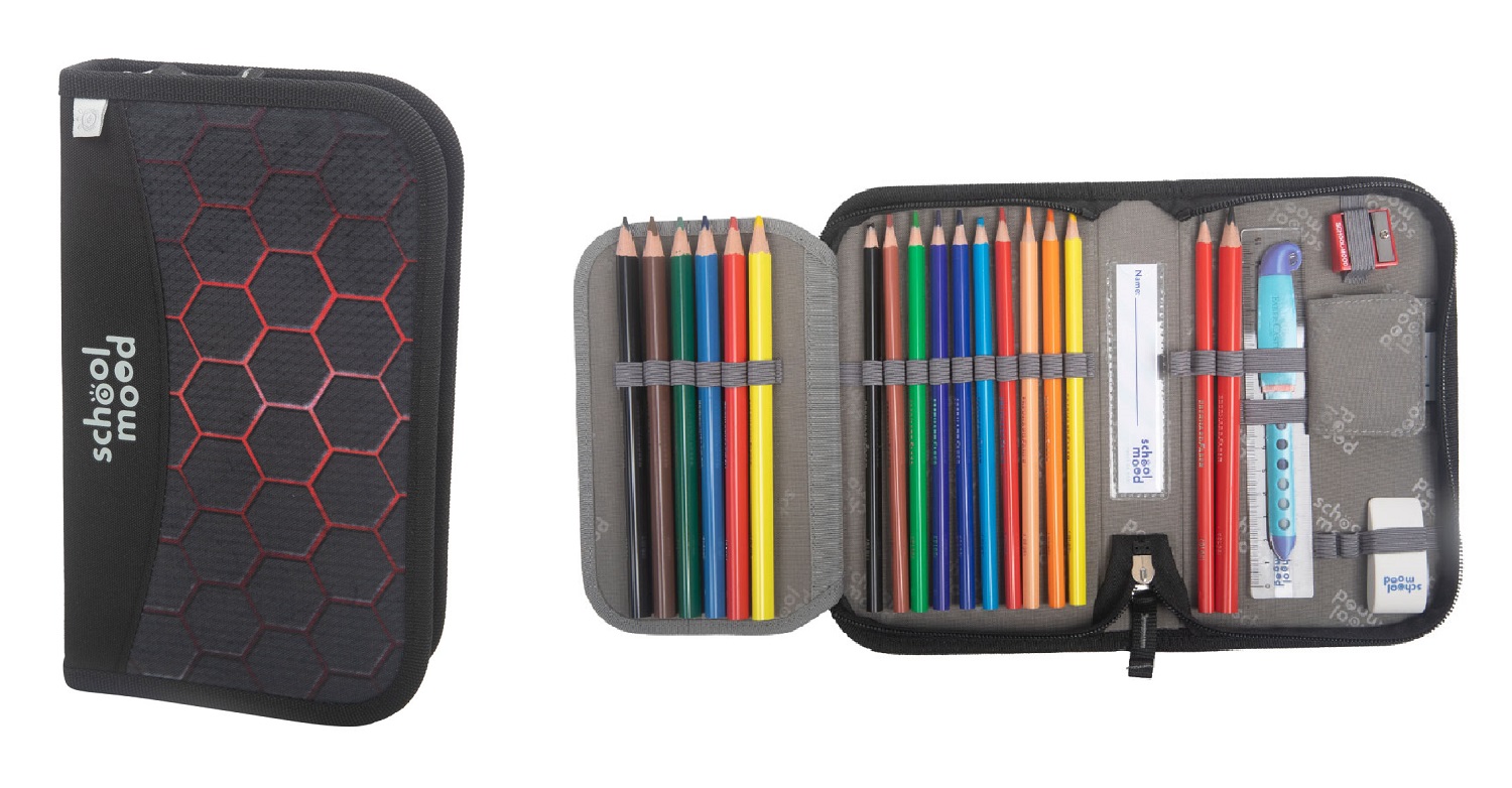 School-Mood Champion 7-tlg. Schulranzenset Mika (Drache)