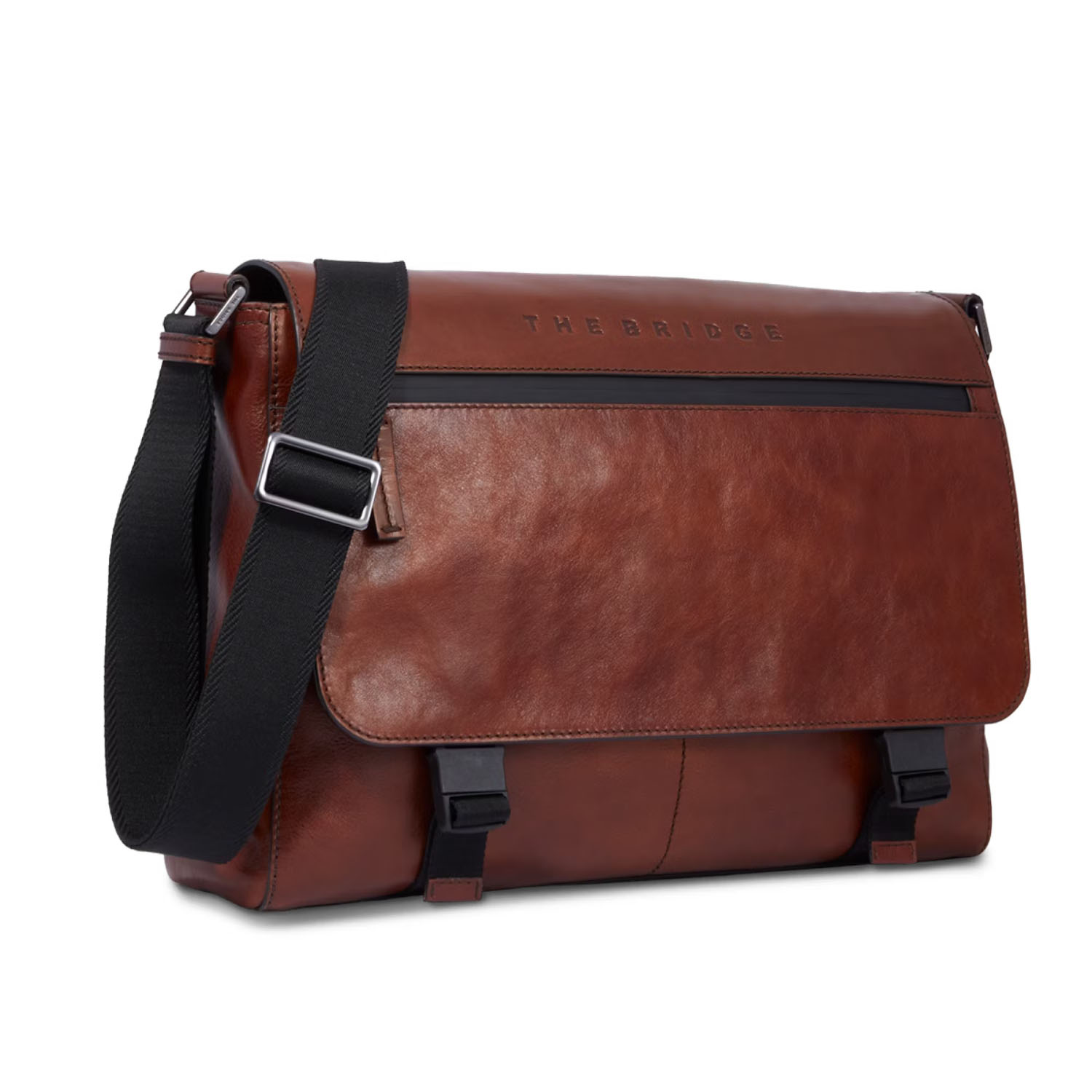 The Bridge Damiano Leder-Kuriertasche -053423EX Braun/Ruthenium Dunkel The Bridge Damiano Leder-Kuriertasche -053423EX Braun/Ruthenium Dunkel