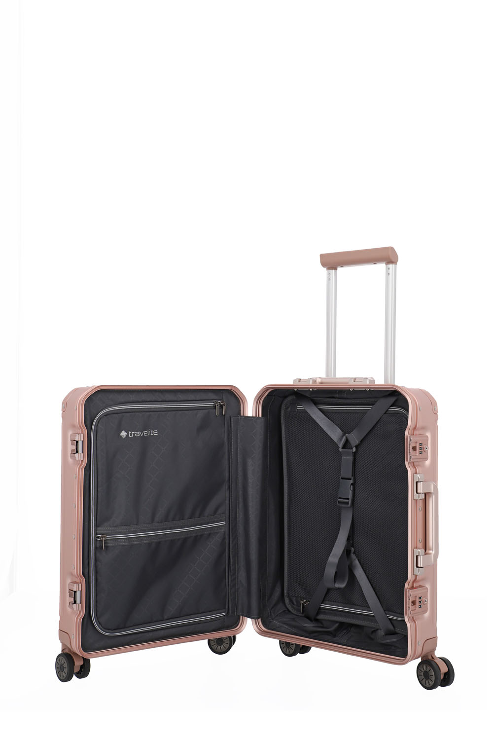 Travelite Next Trolley S 4-Rad Rosé