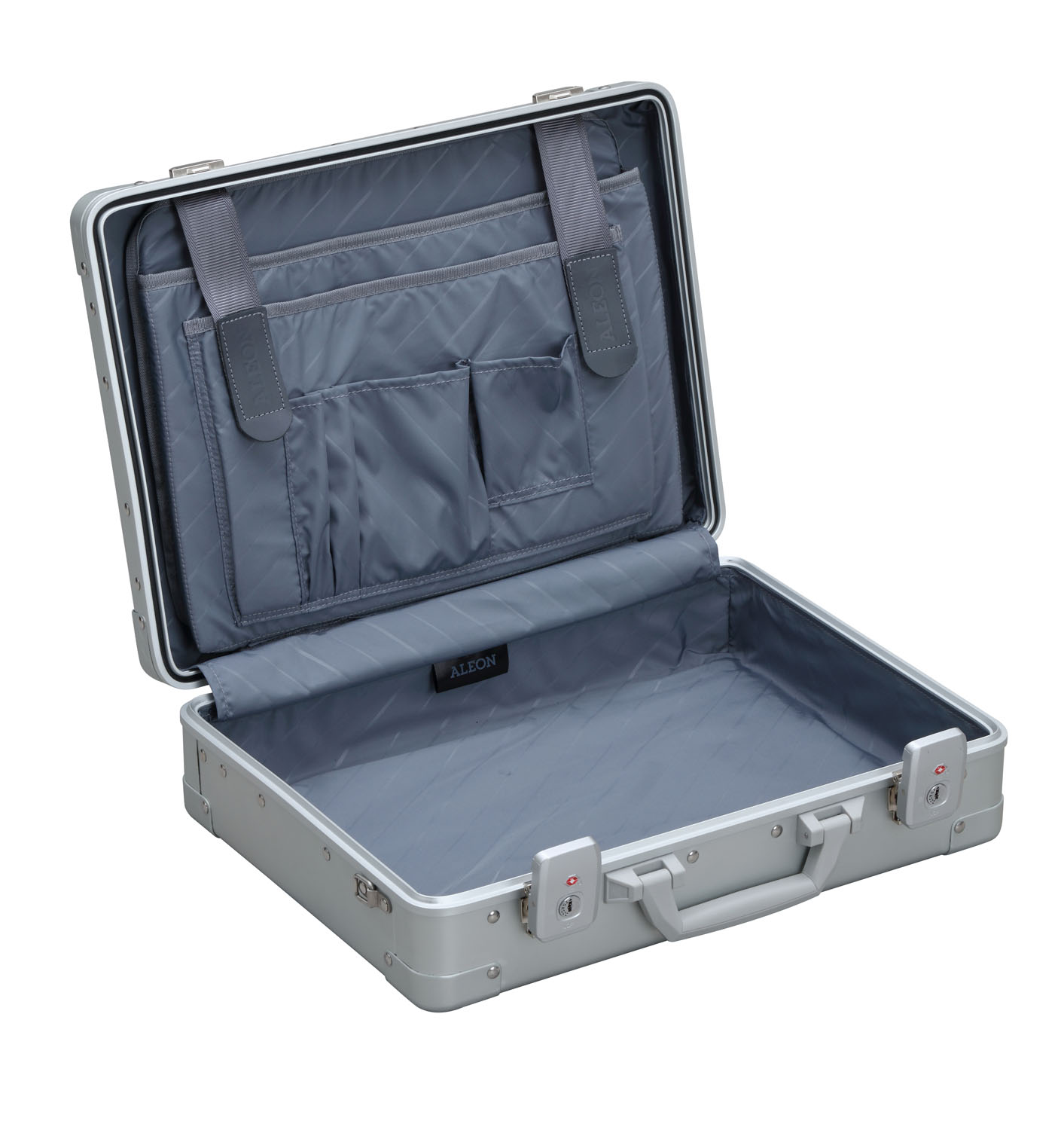 Aleon Business Attaché 17" Laptop Case, 33 cm Silber Aleon Business Attaché 17" Laptop Case, 33 cm Silber