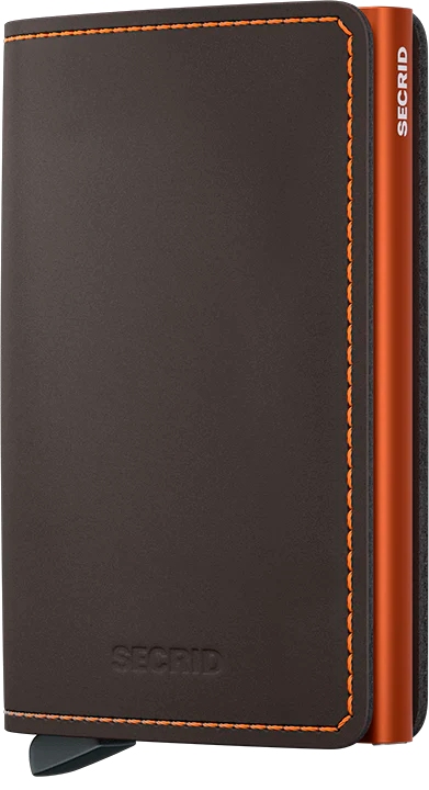 Secrid Slimwallet Matte SM-Truffel & Orange
