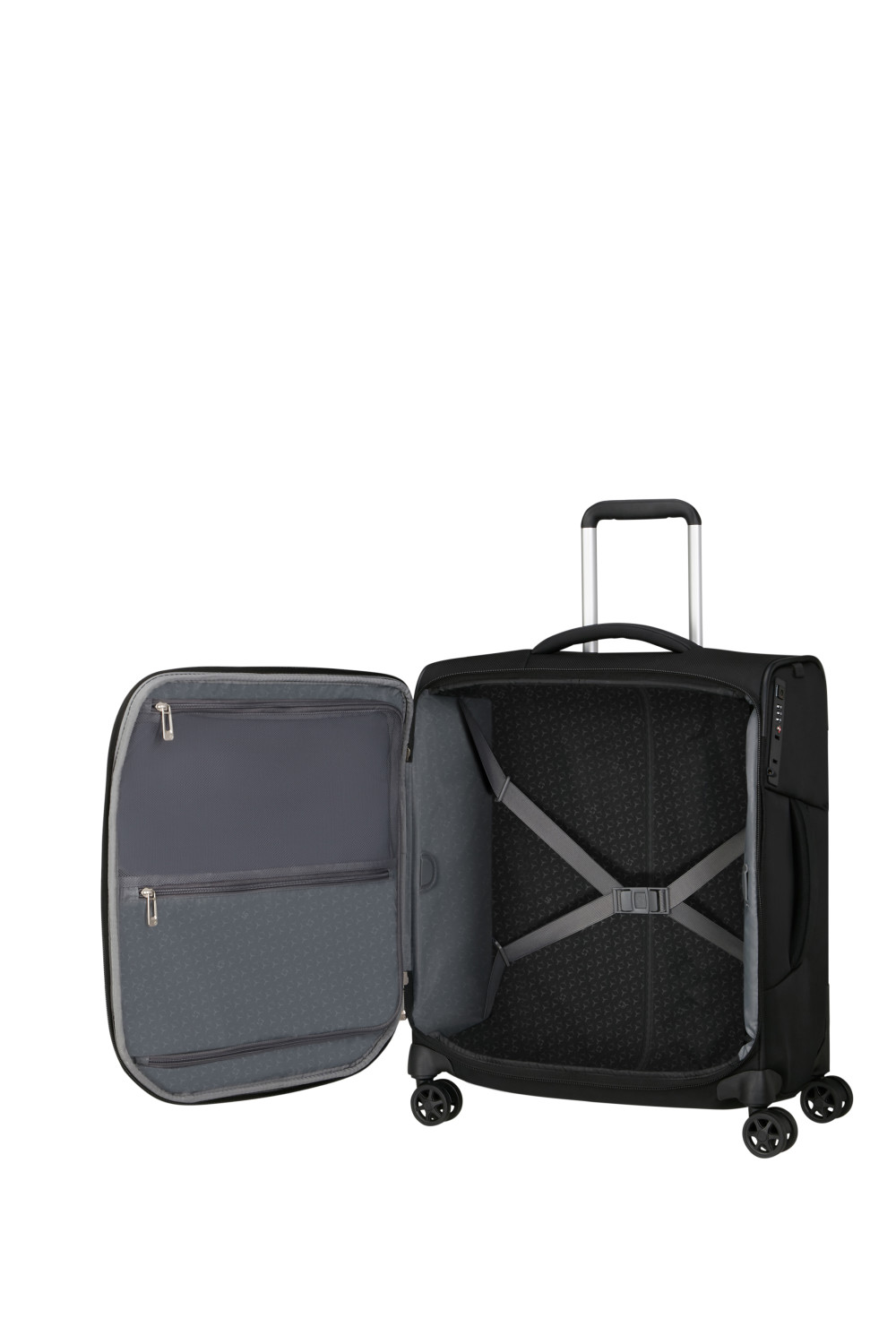 Samsonite Respark Trolley mit 4 Rollen 56cm Ozone Black Samsonite Respark Trolley mit 4 Rollen 56cm Ozone Black