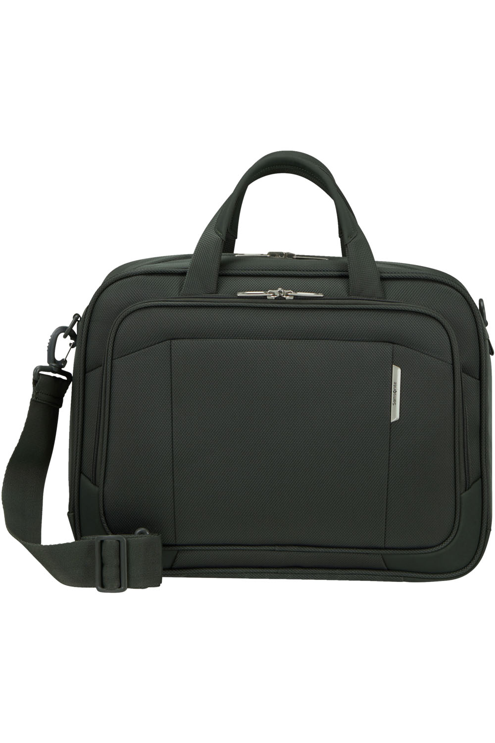 Samsonite Respark Laptop-Schultertasche mit 15.6" Laptopfach + GRATIS HOTELGUTSCHEIN Forest Green