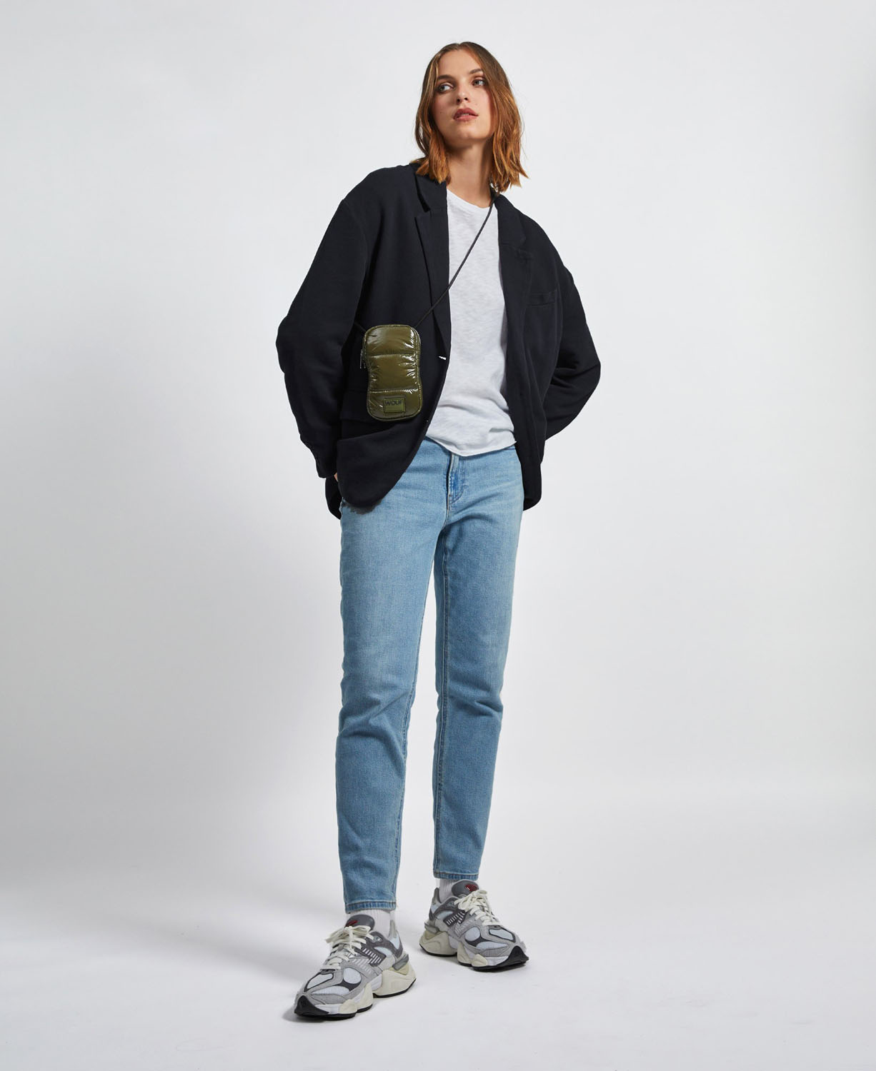 Wouf Quilted Collection Crossbody Phone Bag -Glossy Cypress Wouf Quilted Collection Crossbody Phone Bag -Glossy Cypress