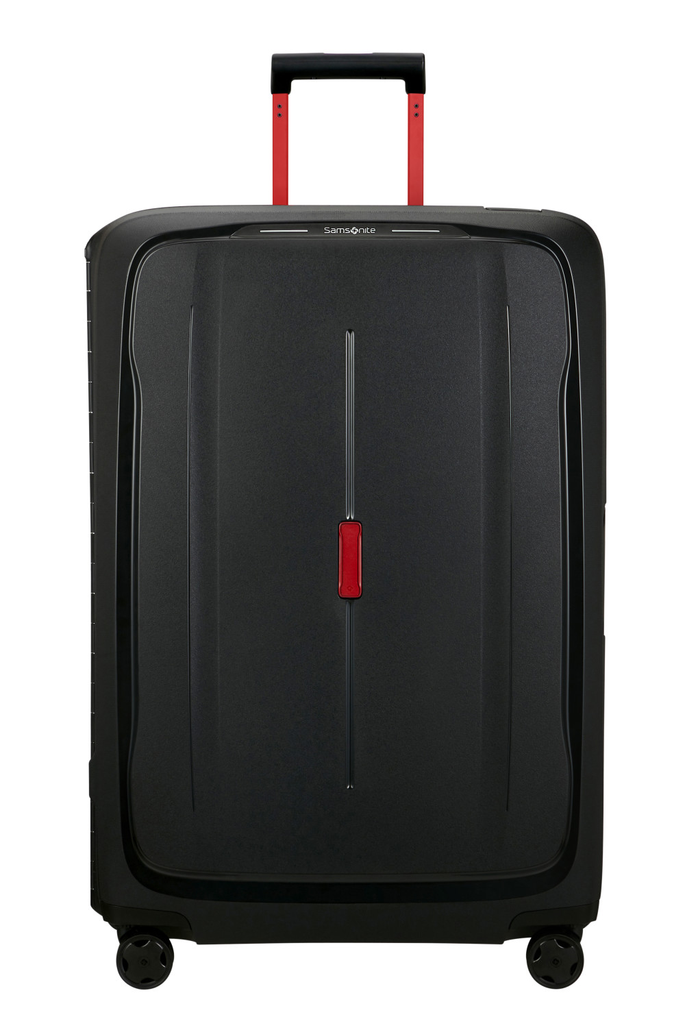 Samsonite Essens Trolley mit 4 Rollen 81cm + GRATIS HOTELGUTSCHEIN Charcoal/Red