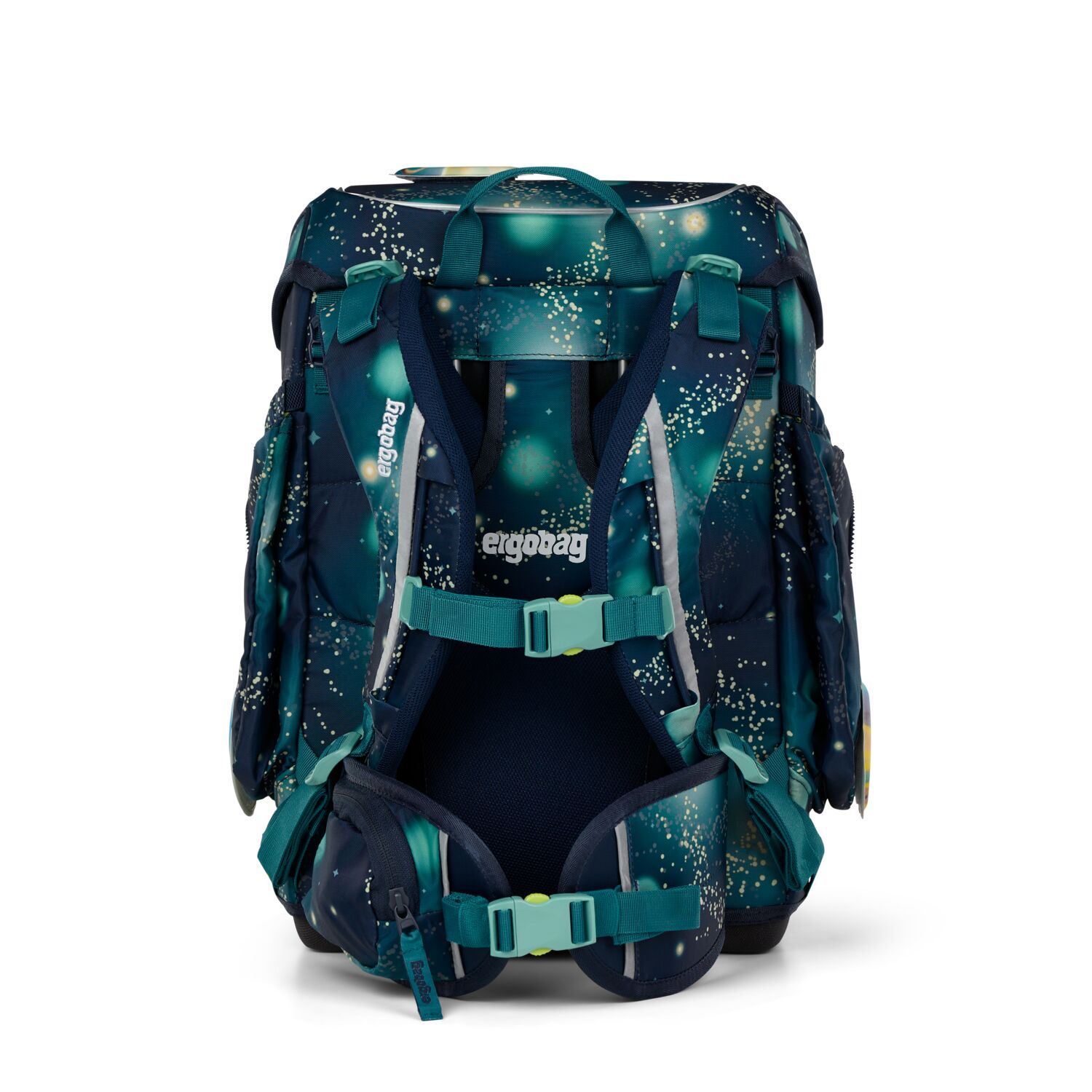 ergobag cubo GALAXY GLOW 5-teiliges Schulrucksack-Set 2025 RaumfahrBär