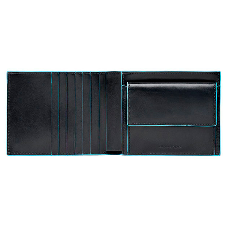 Piquadro Blue Square Herrenbrieftasche + RFID Schwarz