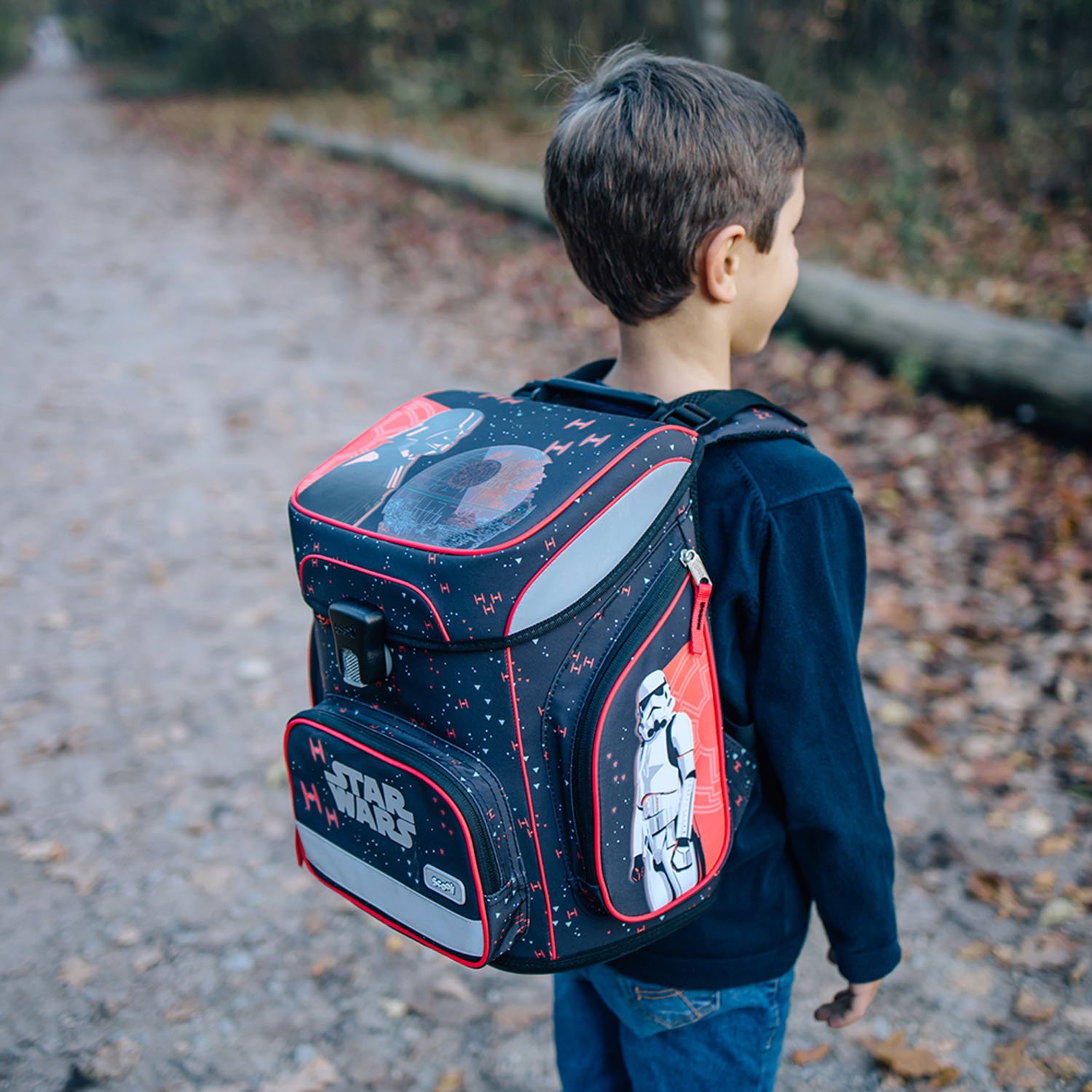 Scooli EasyFit Schulranzen, 5-teiliges Set Star Wars