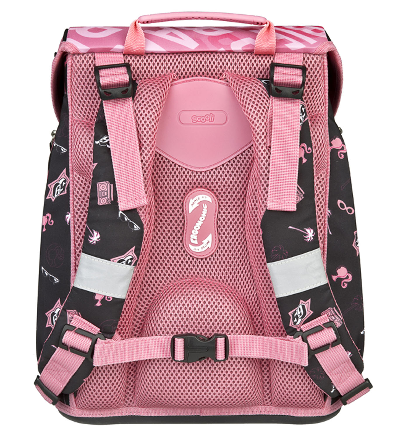 Scooli EasyFit Schulranzen, 5-teiliges Set Barbie