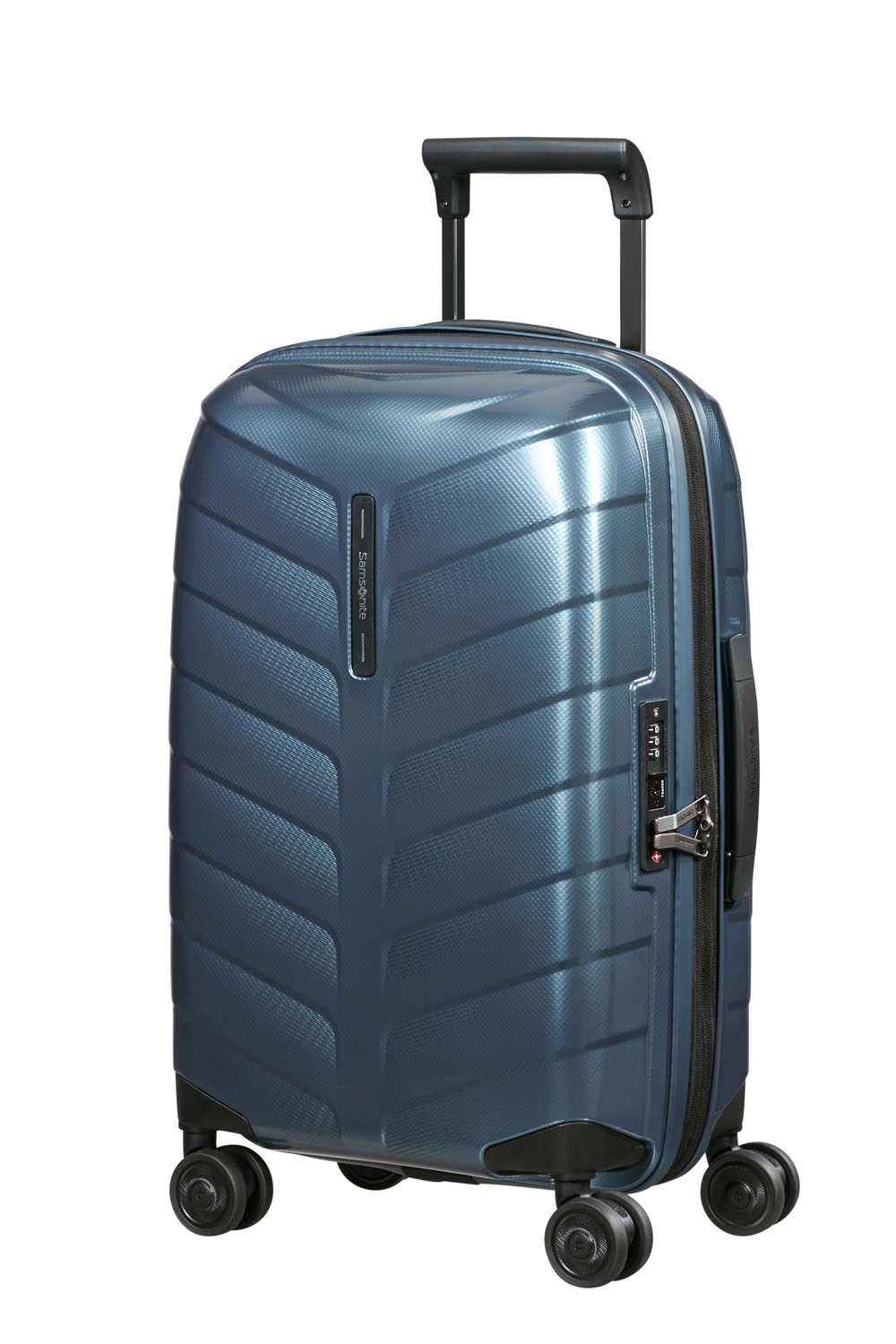 Samsonite Attrix Trolley mit 4 Rollen erweiterbar 55cm (23/26cm) Steel Blue Samsonite Attrix Trolley mit 4 Rollen erweiterbar 55cm (23/26cm) Steel Blue