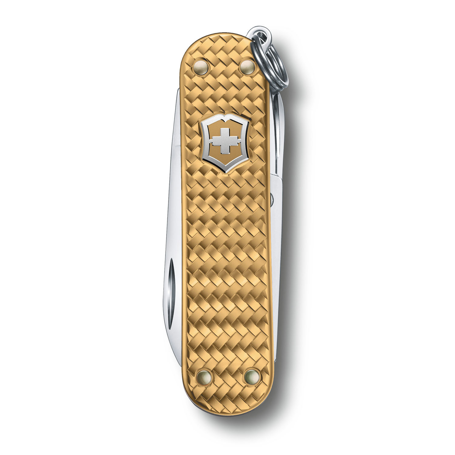 Victorinox Classic SD Precious Alox Kollektion, kleines Taschenmesser Brass Gold