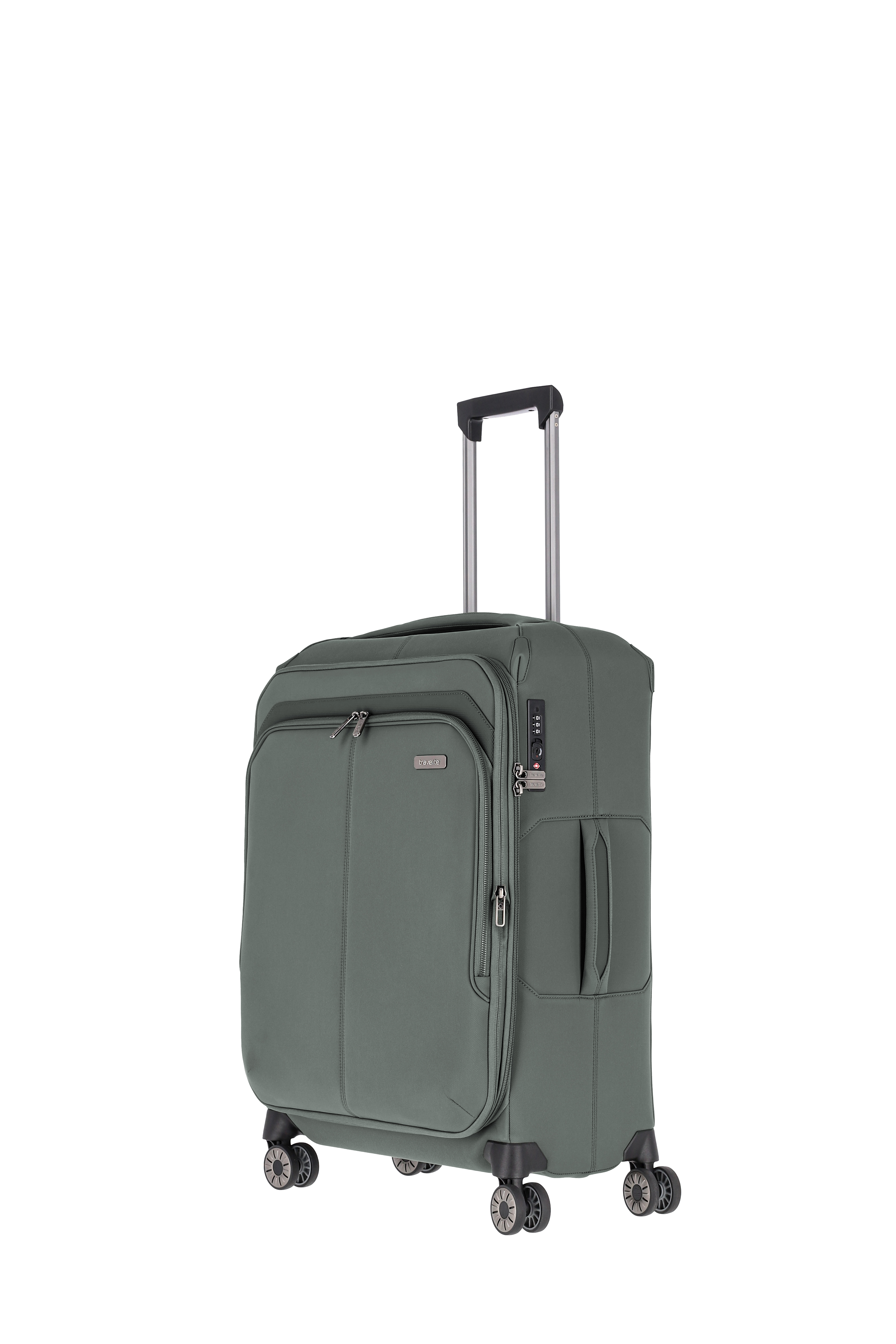 Travelite PRIIMA Trolley M 4-Rollen, erweiterbar Oliv