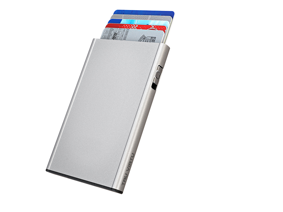 Tru Virtu Click & Slide Kreditkartenetui Silk