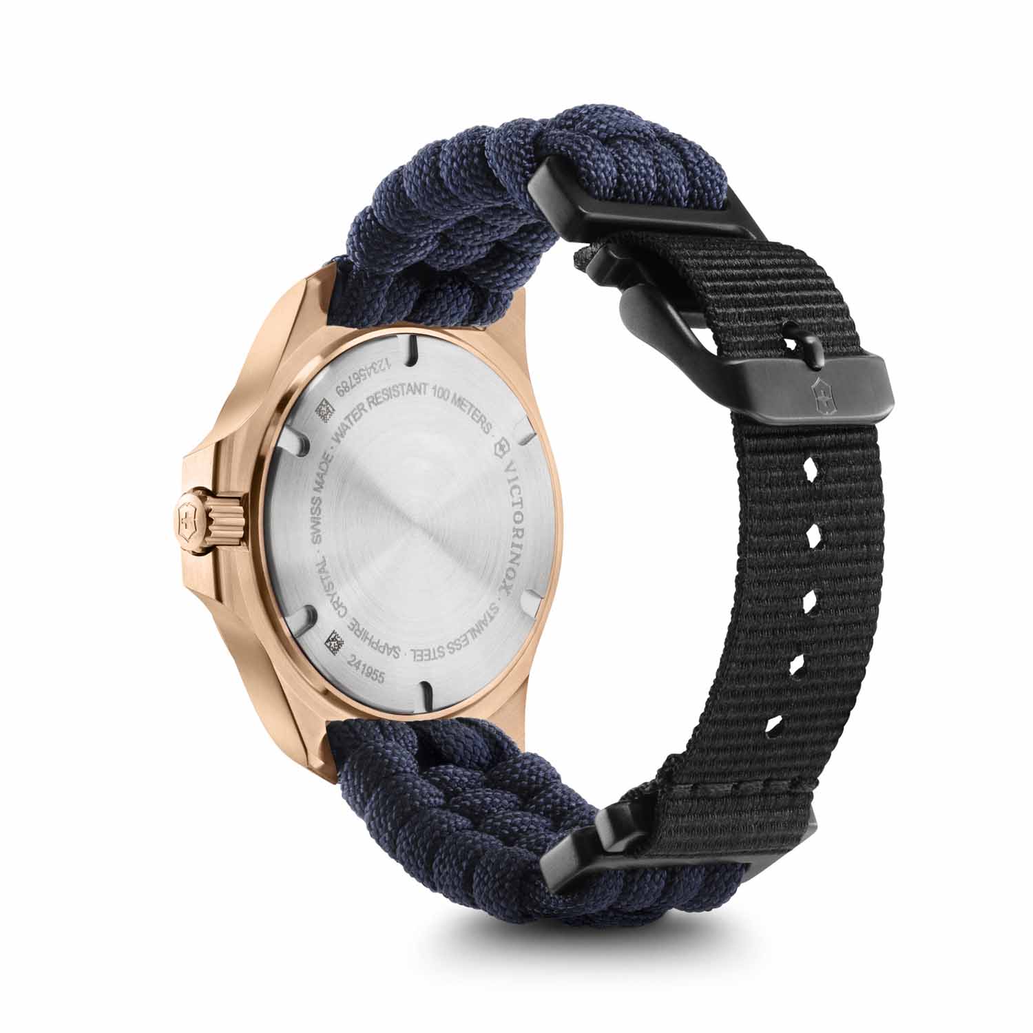 Victorinox I.N.O.X. V 37mm Damenuhr, 241955 Roségold-Blau Victorinox I.N.O.X. V 37mm Damenuhr, 241955 Roségold-Blau