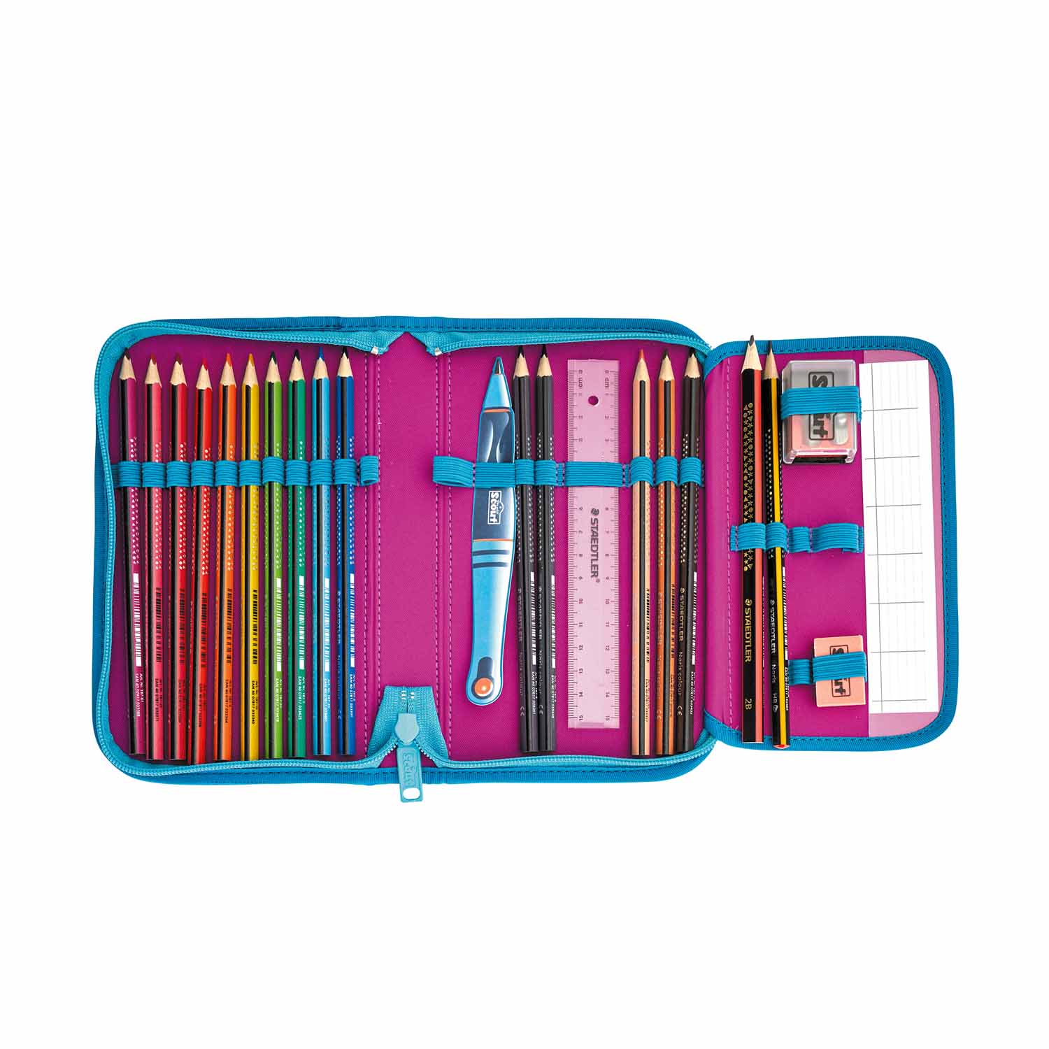 Scout Sunny II Schulranzen-Set 4-teilig mit Sporttasche Blue Star Scout Sunny II Schulranzen-Set 4-teilig mit Sporttasche Blue Star