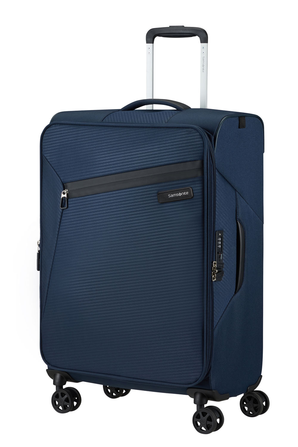 Samsonite Litebeam Trolley 66cm mit 4 Rollen, erweiterbar Midnight Blue