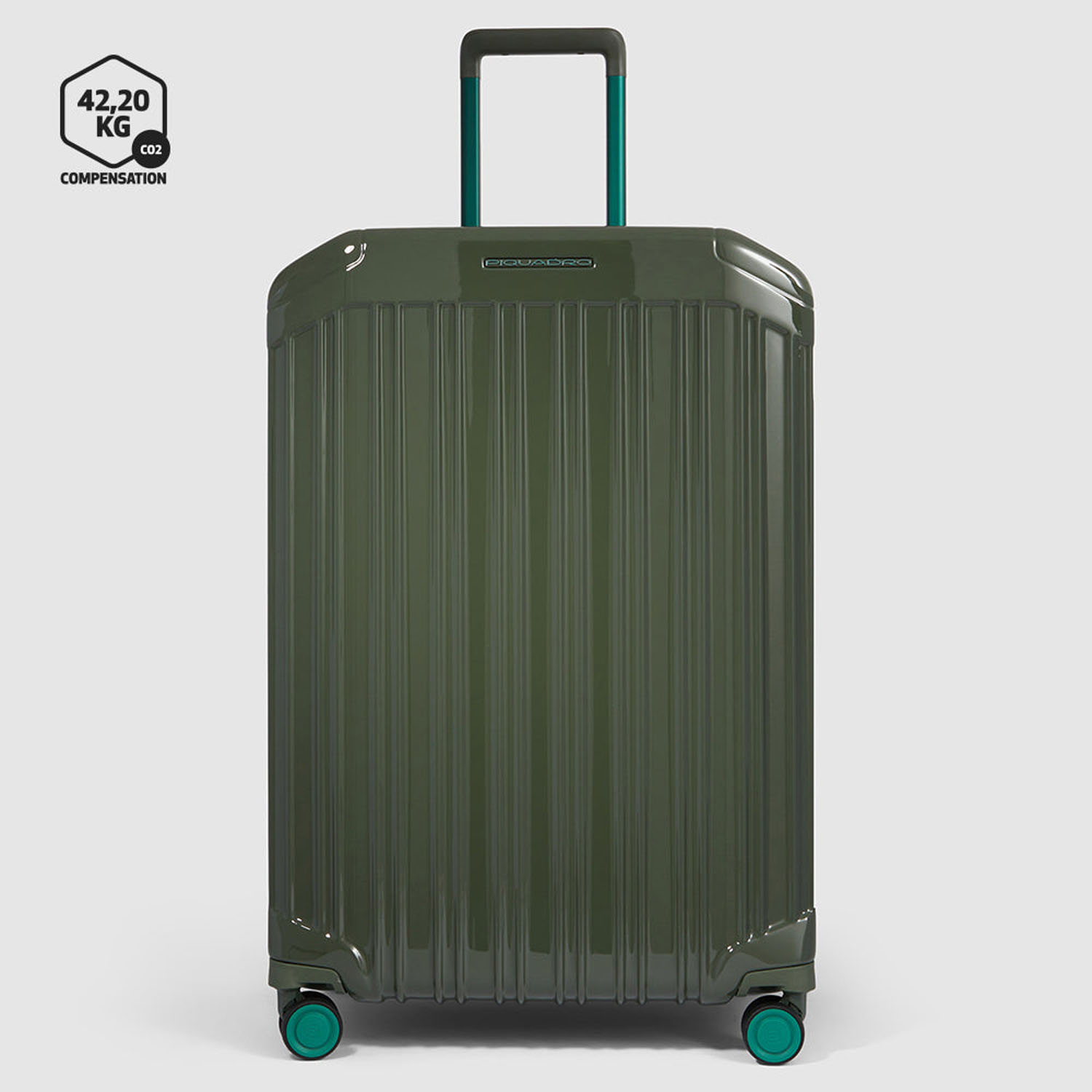 Piquadro PQ Light Großer Trolley Koffer mit 4-Rollen, erweiterbar4 Rollen Foresta Verde Piquadro PQ Light Großer Trolley Koffer mit 4-Rollen, erweiterbar4 Rollen Foresta Verde
