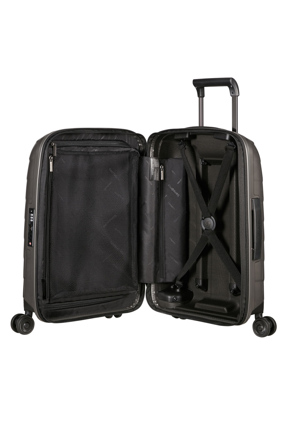 Samsonite Attrix Trolley mit 4 Rollen erweiterbar 55cm (23/26cm) Dune