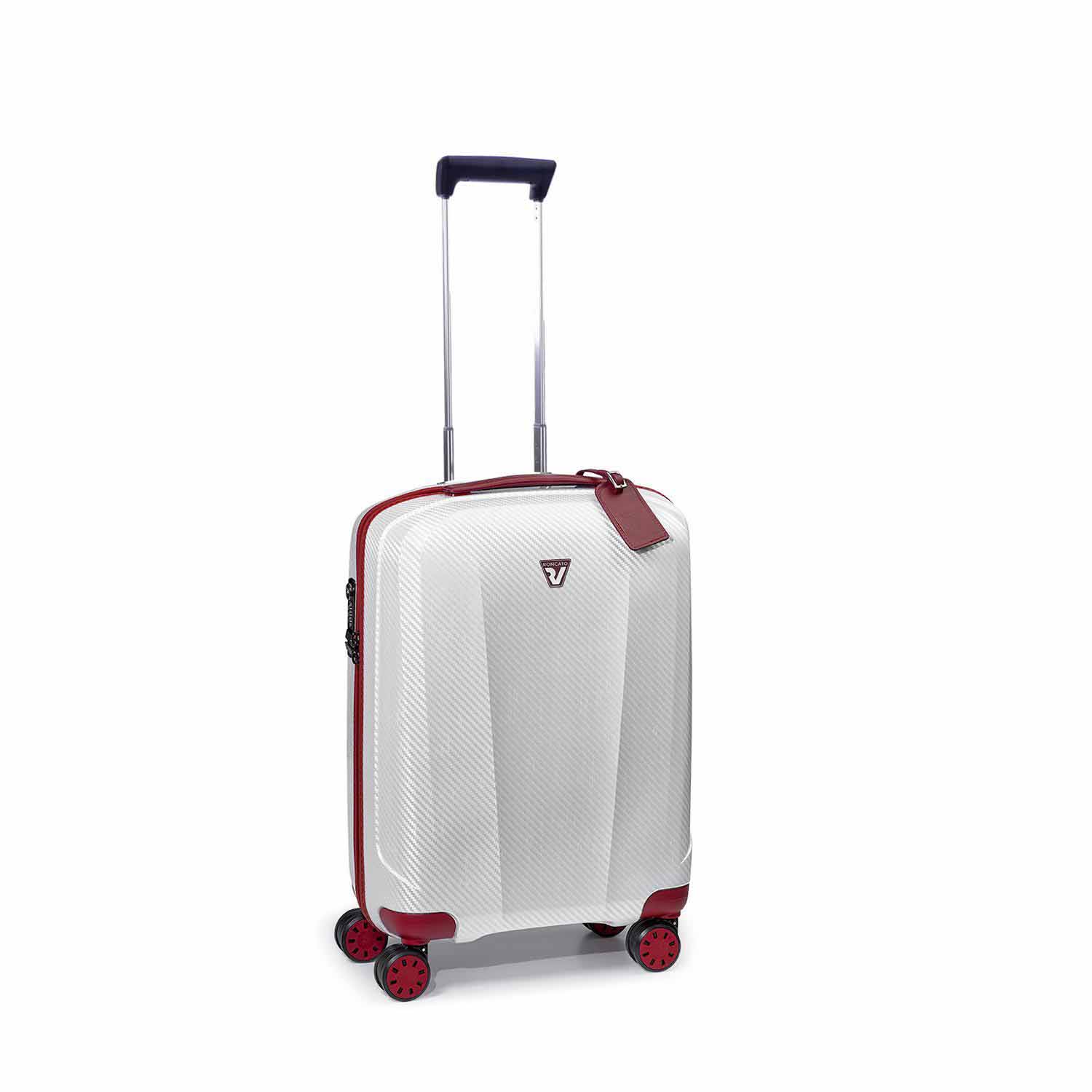 Roncato WE ARE GLAM Cabin Trolley S 4R Weiß/Rot